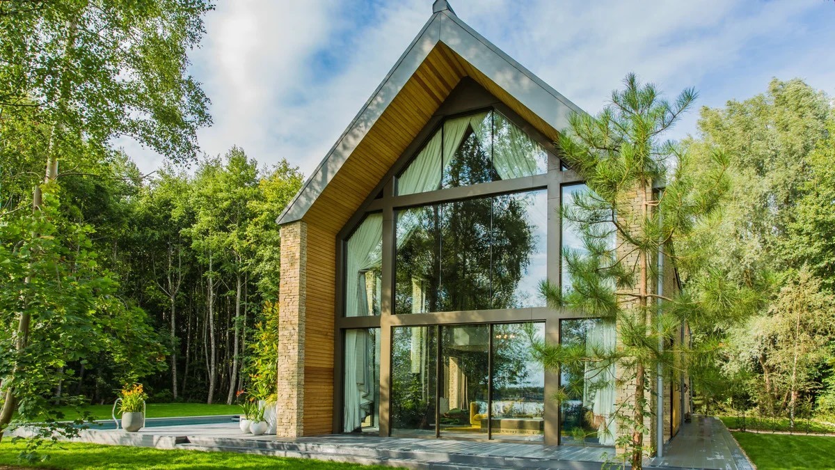 Варианты домов в стиле барнхаус