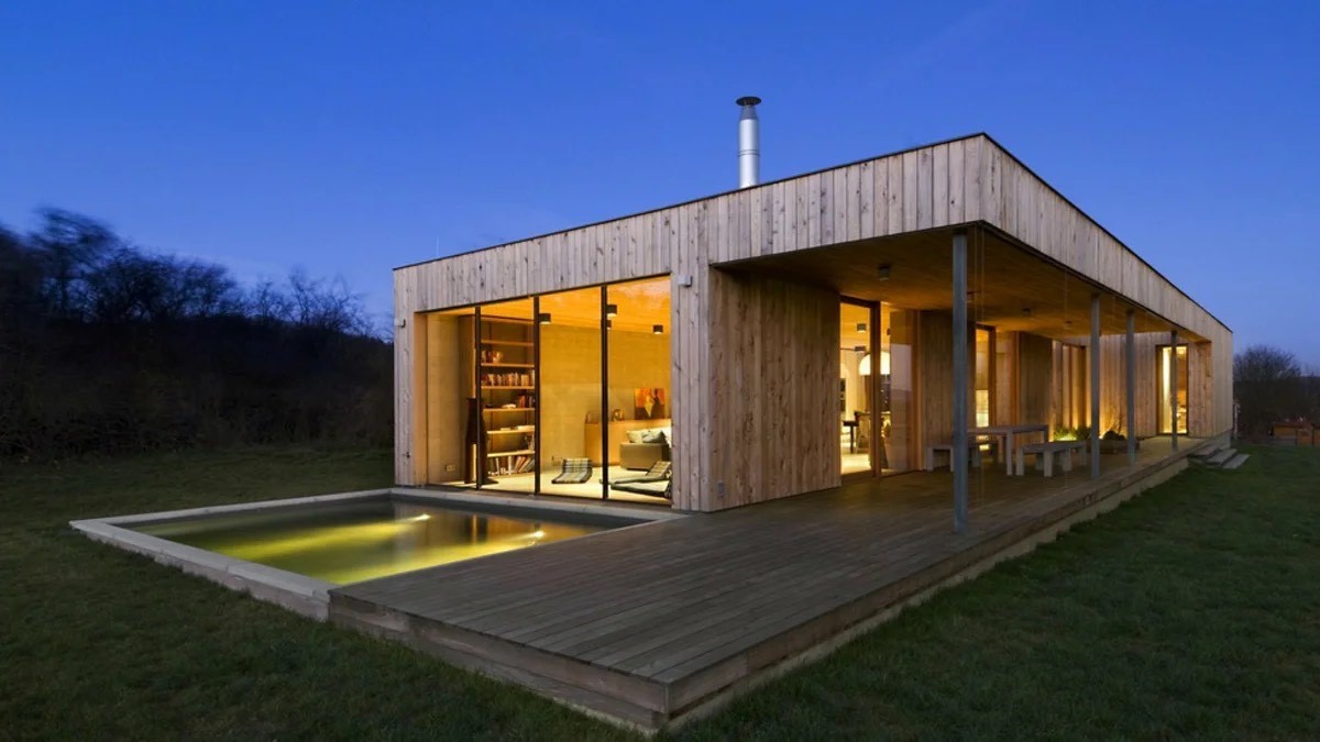 Варианты домов с плоской кровлей