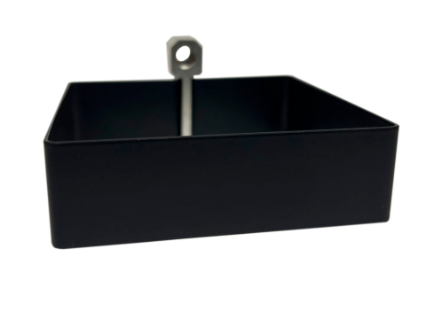  Хомут 80х80 для трубы Qstalyo сталь Черный RAL 9005