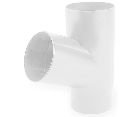  Тройник универсальный для трубы Ø80мм GALECO PVC110 Белый RAL 9010