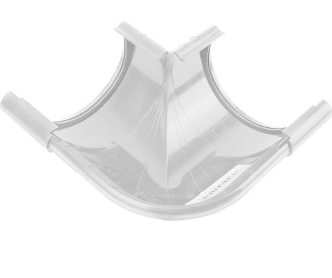  Внешний угол 90° для желоба GALECO PVC110  Белый RAL 9010