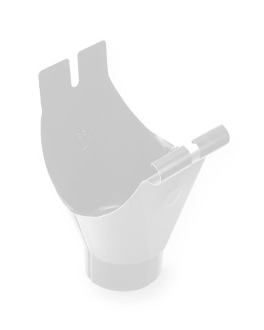  Воронка 120/90мм для желоба GALECO STAL120 Белый RAL 9003