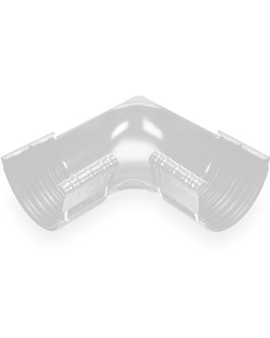  Внутренний угол 90° для желоба GALECO STAL120 Белый RAL 9003