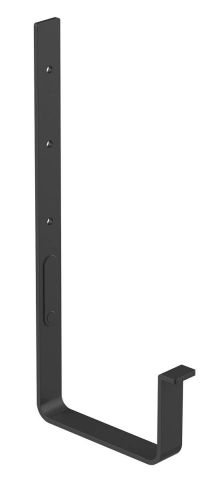 Кронштейн длинный для желоба GALECO STAL2  Черный RAL 9005